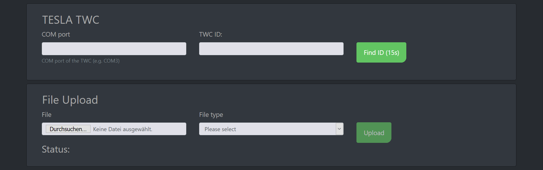 Screenshot #4 dokumentacja menedżera ładowania cFos - Konfiguracja systemu