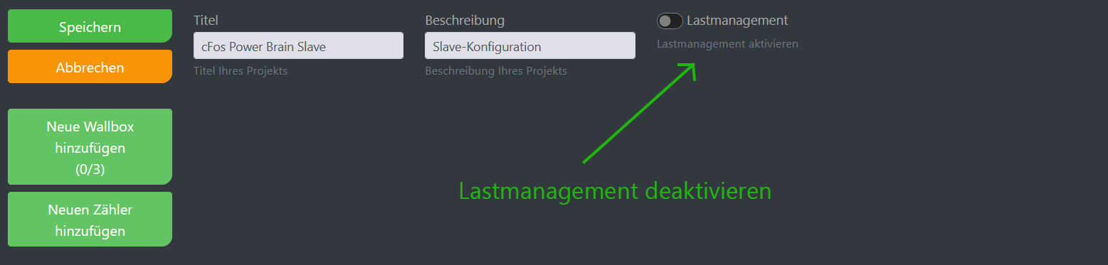 Img Screenshot cFos Charging Manager configuration